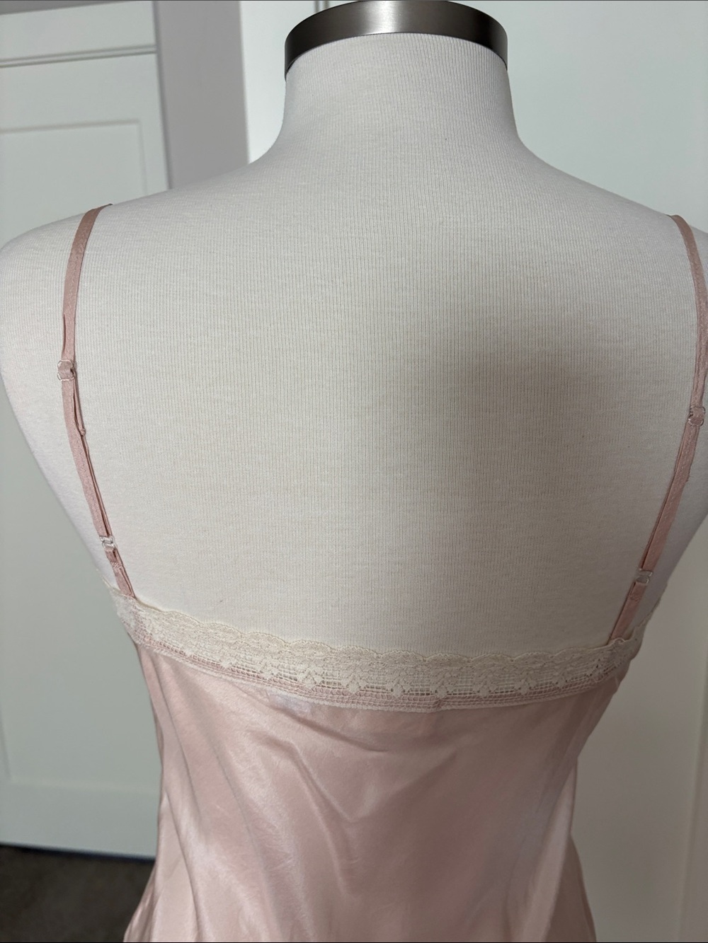 For Love & Liberty silk Blush Pink Lace-Trim Slip/cami. Perfect! - Picture 3 of 6